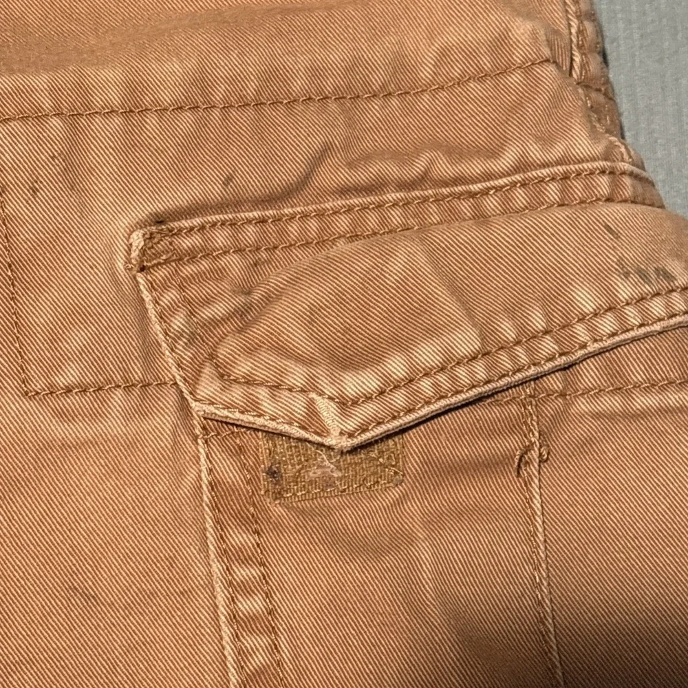 US Polo Assn Mens Cargo Shorts Tan Khaki Size 34 Cotton Heritage Utility Pocket